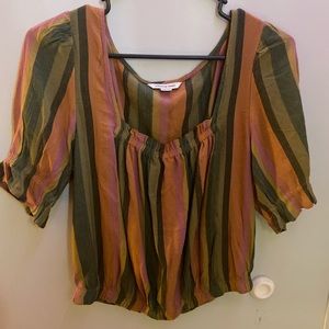 striped american eagle top